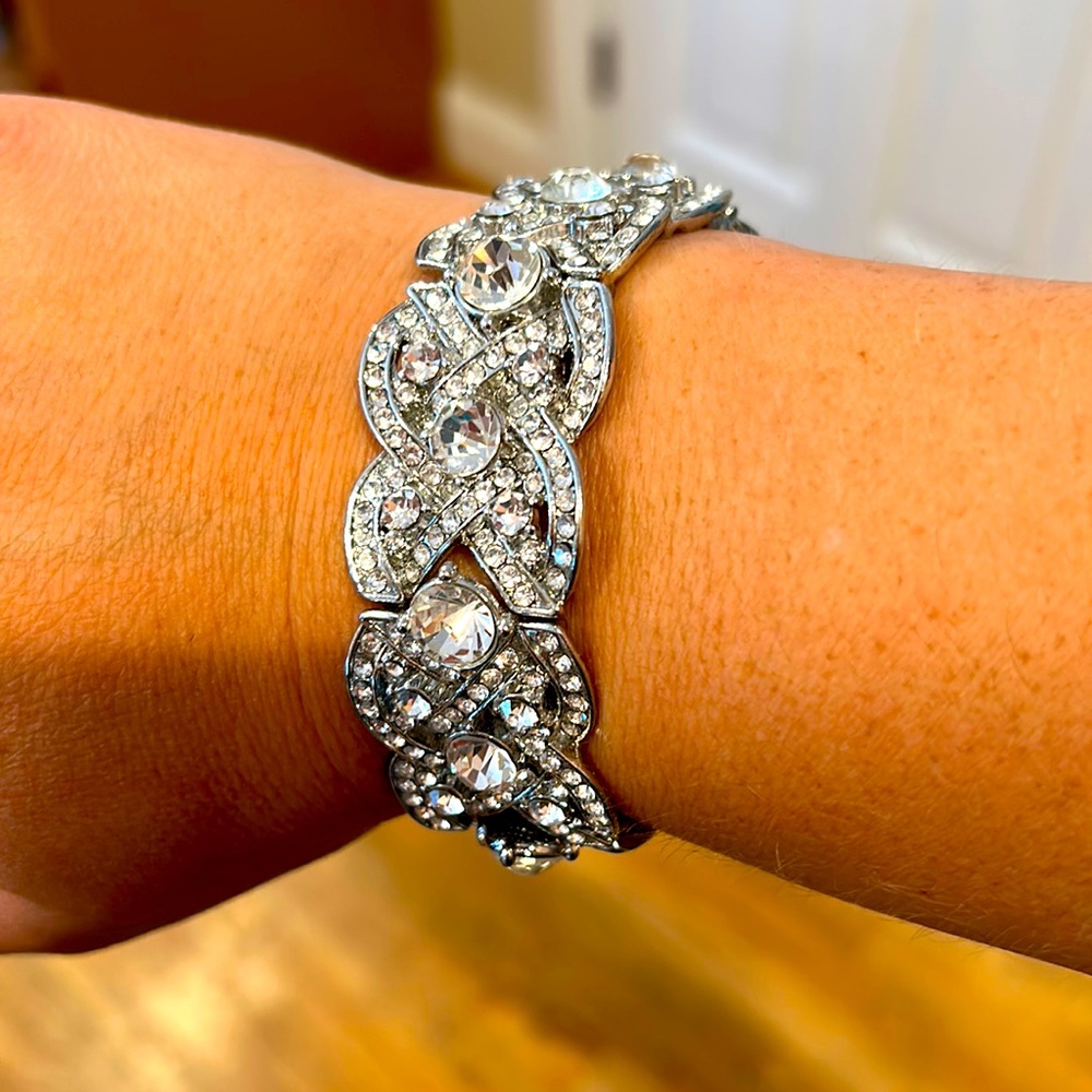 Wedding or Formal Event Bracelet- lots of Bling